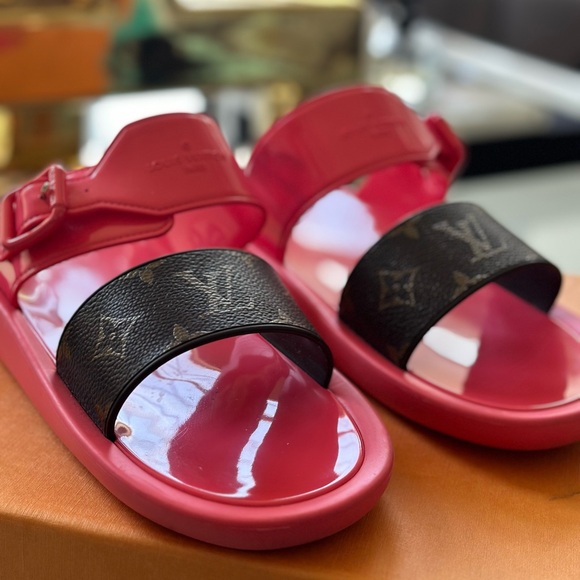 Sunbath Monogram Flat Mules - Picture 3 of 6